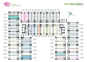 mặt bằng tầng 5 căn hộ prosper phố đông