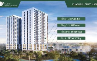 Mặt bằng phân khu chức năng căn hộ Prosper Phố Đông