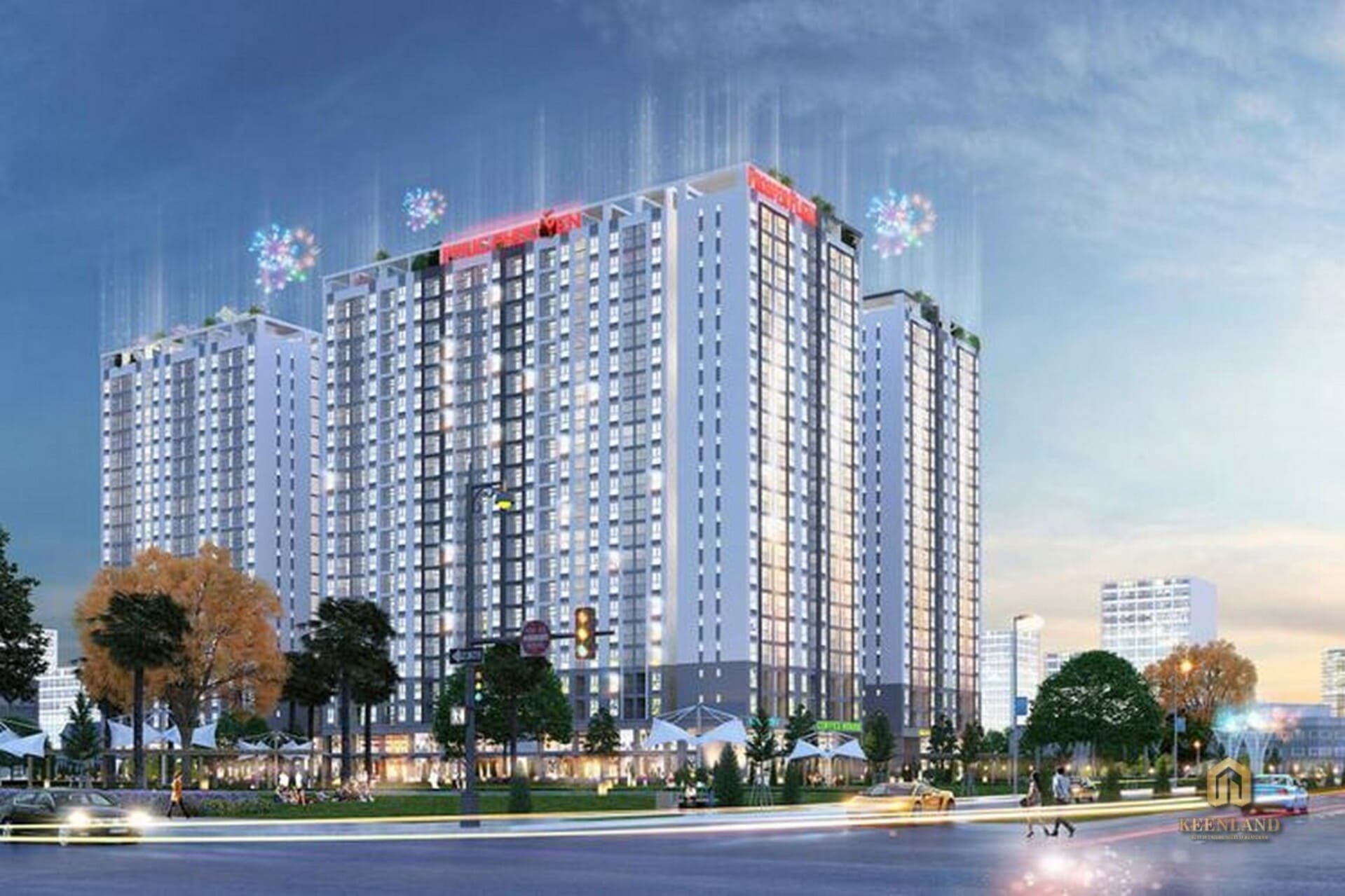 Phối cảnh tổng thể Phúc Yên Prosper Phố Đông thể hiện định vị căn hộ đô thị vừa tầm tại khu Tam Bình, Thủ Đức.